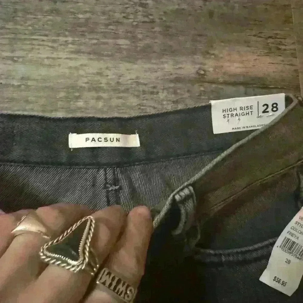 Pacsun High rise straight jeans size 28 style 0047 color 0860 - Picture 11 of 13